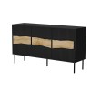 Cama INSERTO 3D chest of drawers 143.5x40x80 black + LED