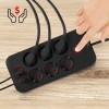 Maclean power strip, 6 socket extension + 4xUSB, 110-240V AC 50/60Hz, 2.1A max 2500W, 1.5 m, black, MCE389 B