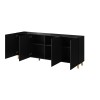 Cama Commode PAFOS 200x42x82 Black matt