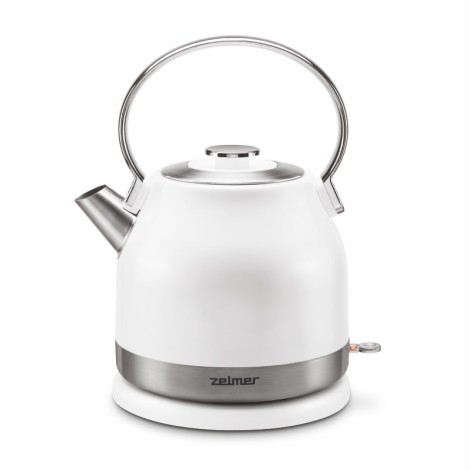 Zelmer ZCK7940 electric kettle 1.5 L 2200 W Stainless steel, White