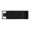 Kingston | USB Flash Drive | DataTraveler 70 | 256 GB | USB 3.2 Gen 1 Type-C | Black