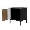 Cama Bedside table 2pc MERCI 44x40x52.5 black/oak artisan