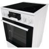 Gorenje | Cooker | GECS5C70WA | Hob type Vitroceramic | Oven type Electric | White | Width 50 cm | Grilling | LED | Depth 59.4 cm | 70 L