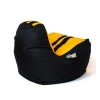 Sako bag pouffe Ferrari black-yellow XXL 140 x 100 cm