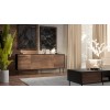 Cama 4D CORTINA chest of drawers 200x40x81 black/walnut