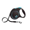 Flexi Automatic leash Black Design M 5 m, Blue