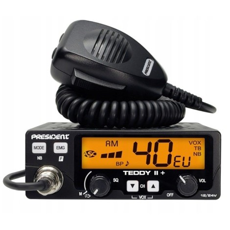 President Teddy II+ AM/FM CB radio Black