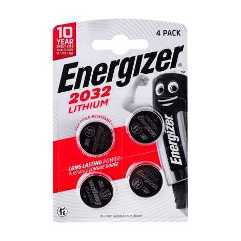 BATERIA ENERGIZER SPECJALISTYCZNA CR2032, 4 sztuki, 3V, ECO