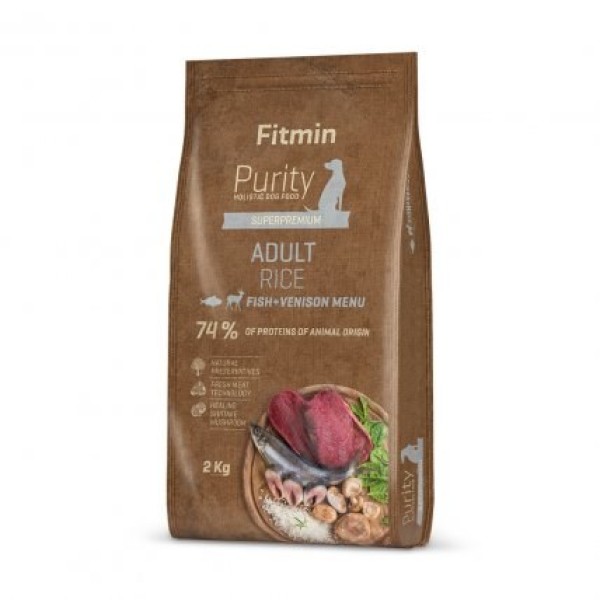 FITMIN Purity Rice Adult Fish&Venison 2 ...