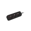 Lanberg Cable Power Strip, 3X French Outlets Quality-Grade Copper, 3 m | PS0-03E-0300-BK