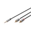 Digitus | Stereo 3.5mm to 2RCA Splitter Y, M to M | DB-510330-018-S | 3.5mm stereo | 2x RCA plug