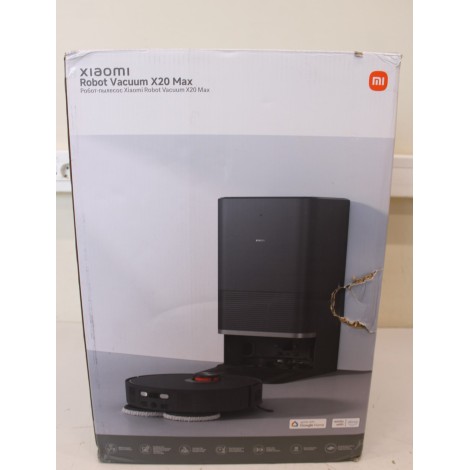 SALE OUT. Xiaomi Robot Vacuum X20 Max EU | Xiaomi Robot Vacuum | X20 Max EU | Wet&Dry | 5200 mAh | 8000 Pa | Black | DAMAGED PACKAGING