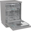 Dishwasher | GS643E90X | Free standing | Width 59.9 cm | Number of place settings 16 | Number of programs 6 | Energy efficiency class E | Display | AquaStop function | Silver