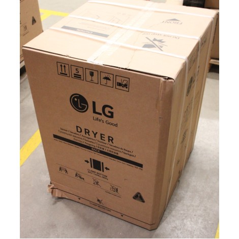 SALE OUT.  | SALE OUT. LG Dryer Machine | RH90V9AV4N | Energy efficiency class C | Front loading | 9 kg | LED | Depth 66 cm | Wi-Fi | White | DAMAGED PACKAGING