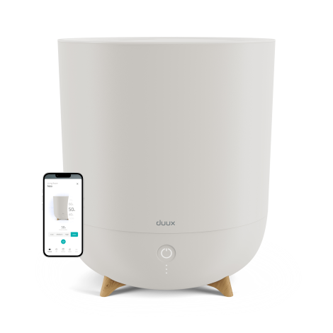 Duux | Smart Humidifier | Neo | Water tank capacity 5 L | Suitable for rooms up to 50 m² | Ultrasonic | Humidification capacity 500 ml/hr | Greige