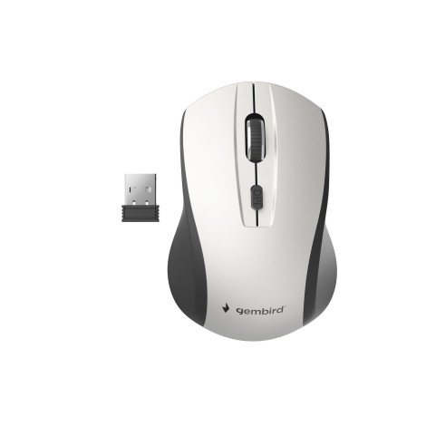 MOUSE USB OPTICAL WRL BLACK/SILVER MUSW-4B-02-BS GEMBIRD