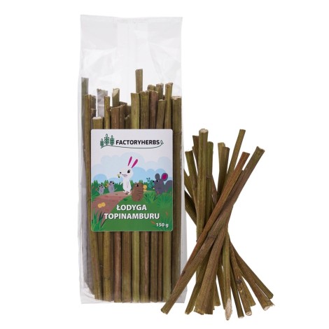 FACTORYHERBS Jerusalem artichoke stem - treat for rodents and rabbits - 150g