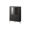 Cama VERA display cabinet 110x40x160 matt black