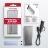AXAGON External USB-C 3.2 Gen 2 metal box for M.2 NVMe & SATA SSD disks