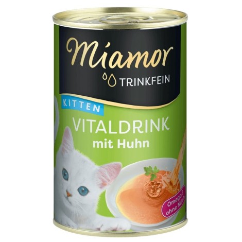 MIAMOR Trinkfein Kitten Vitaldrink with chicken - cat treats - 135ml