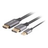 Lanberg HDMI(M)->Displayport(M)  cable 1.8m 4K, Black