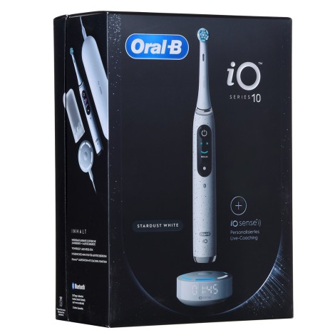Oral-B | Electric Toothbrush | iO10 Series | Rechargeable | For adults | Number of brush heads included 1 | Number of teeth brushing modes 7 | Stardust White