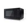 Sharp | Microwave Oven | YC-MS252AE-B | Free standing | 25 L | 900 W | Black