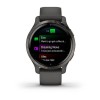 Garmin Venu 2S 2.79 cm (1.1") AMOLED 40 mm Digital 360 x 360 pixels Touchscreen Graphite Wi-Fi GPS (satellite)