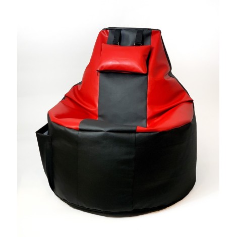 Player sack Sako pouffe black-red XXL 130 x 90 cm