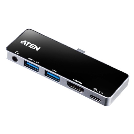 Aten UH3238 USB-C Travel Dock with Power Pass-Through | Aten | USB-C Travel Dock with Power Pass-Through | UH3238-AT | Dock