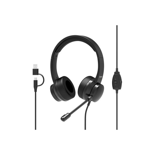 PORT CONNECT Stereo Headset Wired USB ...