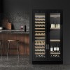 Caso 00674 Wine Cooler WineChef Duo, Up to 122 bottles, Compressor Technology, Black
