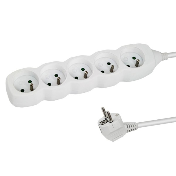 Esperanza ELK207W Power strip 5GN/1.5M White