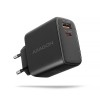 AXAGON ACU-PQ45 GaN Wall charger 45W, 2x port (USB-A + USB-C) PD3.0/PPS/QC4+/SFC 2.0/Apple