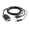 CABLE HDMI-VGA +3.5MM/1.8M A-HDMI-VGA-03-6 GEMBIRD