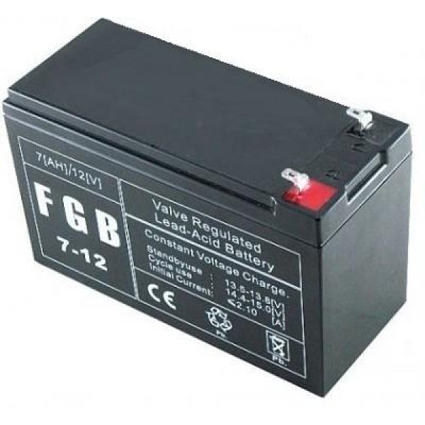 BATTERY 12V 7AH VRLA/FGB7-12 EMU