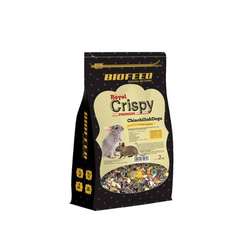 BIOFEED Royal Crispy Premium Chinchilla&Degu - food for chinchillas and degu - 2kg