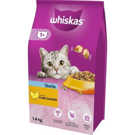 ‎Whiskas 5900951259180 cats dry food 1.4 kg Adult Chicken