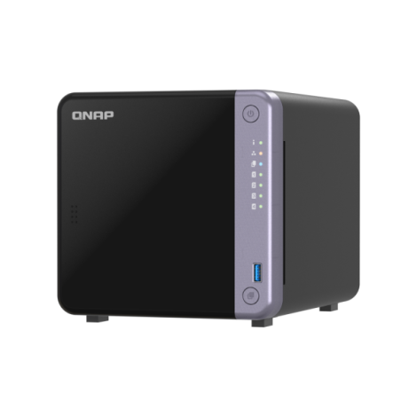 QNAP Cost-effective 4-bay 10GbE NAS | TS-432X-4G | Alpine | AL524 | Processor frequency 2 GHz | 4 GB | DDR4 SODIMM | 90W adapter (12VDC), 100-240VAC