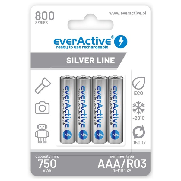 Rechargeable batteries everActive Ni-MH R03 AAA ...