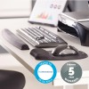 Fellowes | Foam Keyboard Pad Memory Foam | Keyboard wrist rest | 490 x 58.7 x 23.9 mm | Black