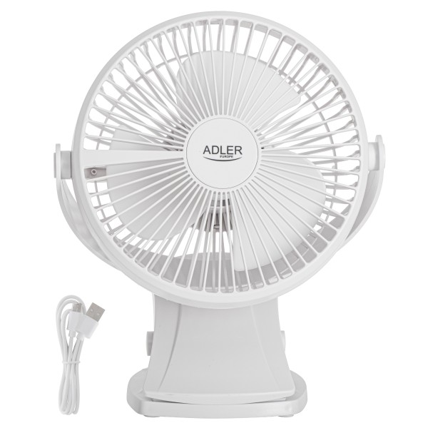 Adler Rechargeable Clip-on Desk Fan | ...