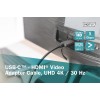 Digitus | USB Type-C to HDMI Adapter | DA-70821 | Black | USB Type-C | 1.8 m