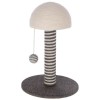 KERBL Funghi Grey-White with ball - cat scratching post - 42 cm