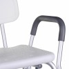 Shower stool with backrest and handles