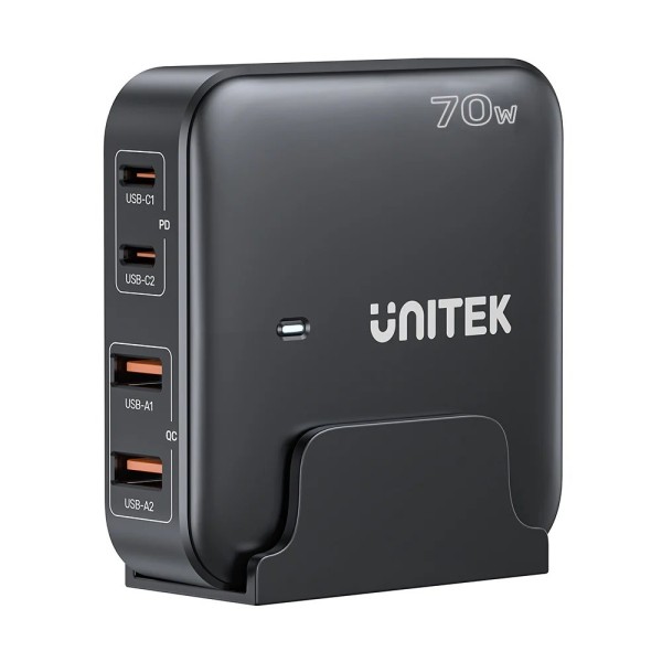 GaN network charger - Unitek P1228ABK01-EU ...