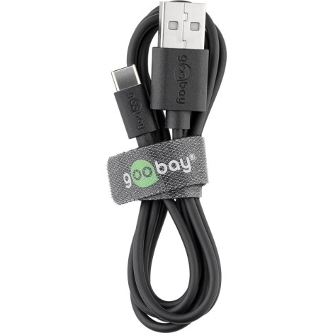 Goobay | USB-C charging and sync cable (USB-A > USB-C) | 59124 | USB-C male | USB 2.0 male (type A)