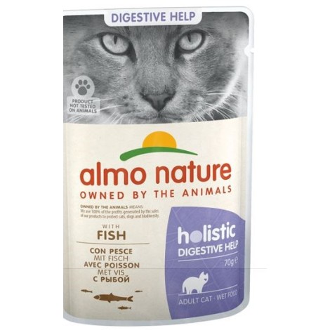 Almo Nature Functional sensitive with fish - wet food for adult cats with problems of sensitivity and hypersensitivity of the intestines - 70 g