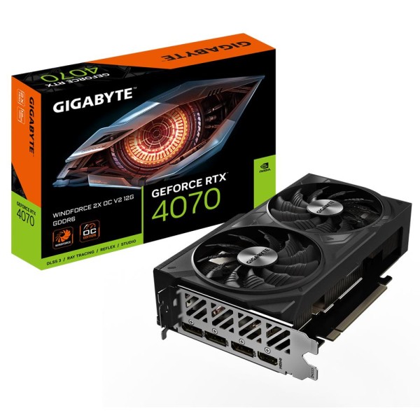 Graphics Card|GIGABYTE|NVIDIA GeForce RTX 4070|12 GB|GDDR6|192 ...