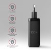 AXAGON ACU-DPQ100 GaN Wall charger 100W, 3x port (USB-A + dual USB-C), PD3.0/PPS/QC4+/Apple
